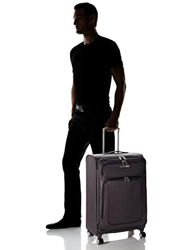 Samsonite Solyte Dlx Softside Expandable Luggage With Spinner Wheels, Mineral Grey, Checked-Medium 25-Inch #TOP6