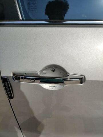 Image of BFRC 3D Gel Finish Car Door Transparent Handle Cup Scratch Guard Sticker Universal for Specific Brand (Pack of 4) (MRDRVAR) (NISON)