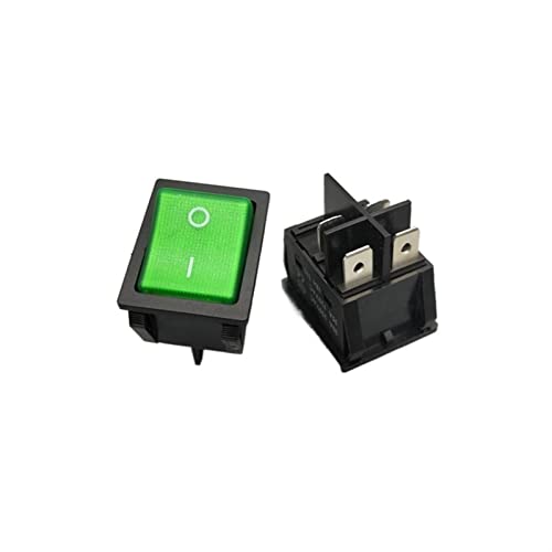 Interrupteur à bascule KCD4 12V vert à 4 broches T85 pour appareils électriques - 6