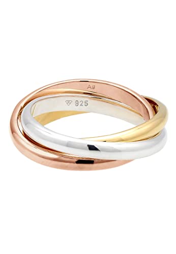 Bague Elli argent 925 wrapped basic, le cadeau idéal tricolore pour anniversaire