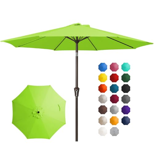 Image of JEAREY 10FT Outdoor Patio Umbrella, Market Umbrella, Apple Green