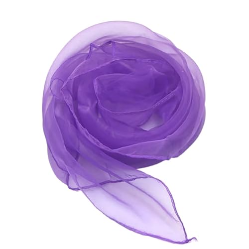 Bufanda de color sólido para mujer, gafas de sol, protección solar, toalla de playa, 60 x 60 cm, Morado oscuro, Medium