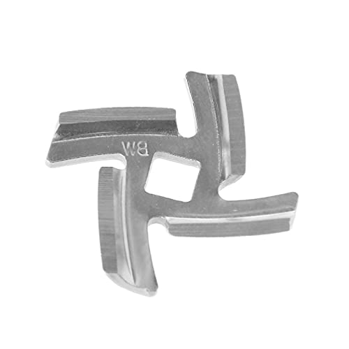 Yushu - 1 lame de rechange pour hachoir à viande – Compatible avec moulinex HV6 type 133–50 mm de diamètre en acier inoxydable – Accessoires de rechange pour hachoir à viande