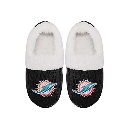 Image of FOCO Womens NFL Team Color Moccasin Slippers | Casual Slippers