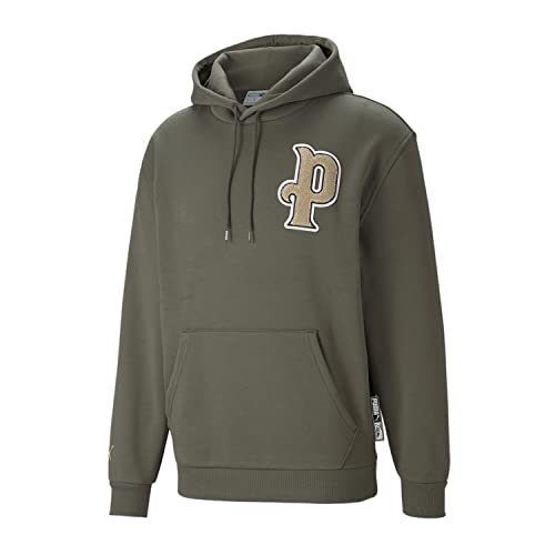 Sweat-shirt vert pour homme PUMA vêtements de sport casual automne 534313-44