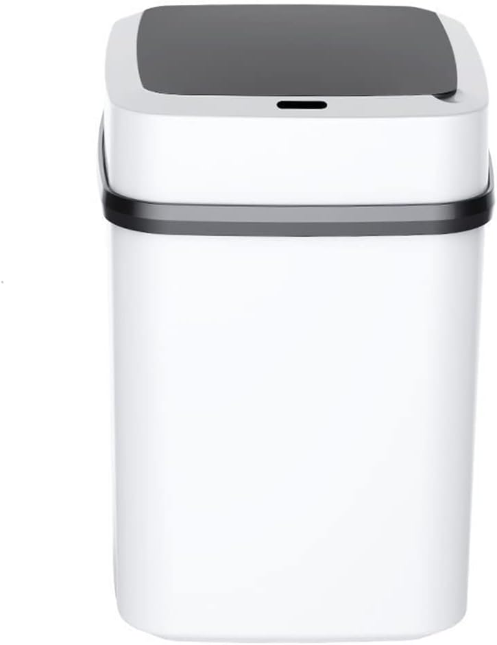lmoikesz Trash Can Automatic Kitchen Bathroom Rubbish Bin with Lid Battery Operated Waste Garbage Dustbin with Button Switch , 15L
