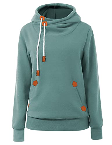 Cindeyar Damen Hoodie Winter Pullover Kapuzenpullover Langarm Baumwoll...
