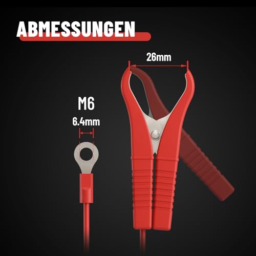 ABSINA 3,8 A Batterieladegerät KFZ für 6V & 12V Blei & 12,8V Lithium – Ansicht 6