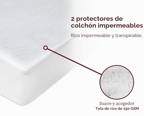 Protector de colchón Next to Me impermeable 83x50 para minicuna colecho transpirable de bebé 4