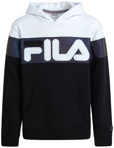 Fila Boys Hoodie - Athletic Performance Fleece Pullover Sweatshirt - Cozy and Warm Graphic Hoodies for Boys (Size: 8-20)