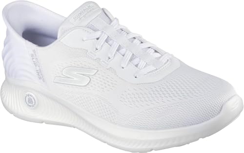 Skechers - Mens Go Walk Anywhere - Worldwide Slip On Shoes, Color White, Size: 10.5 M US