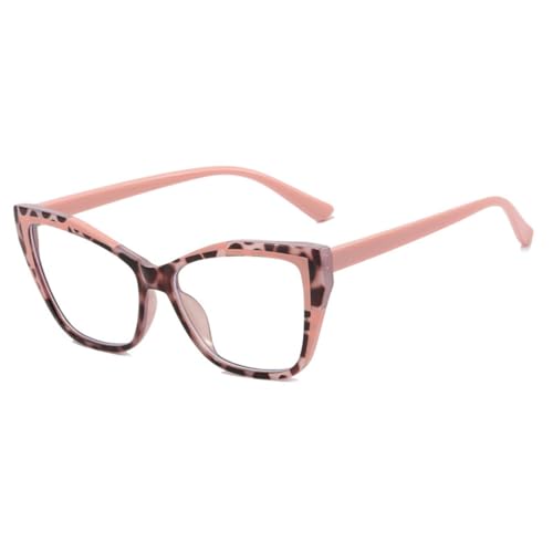 Lunettes de vue œil de chat vintage rouge pour femme avec filtre de protection de la vision