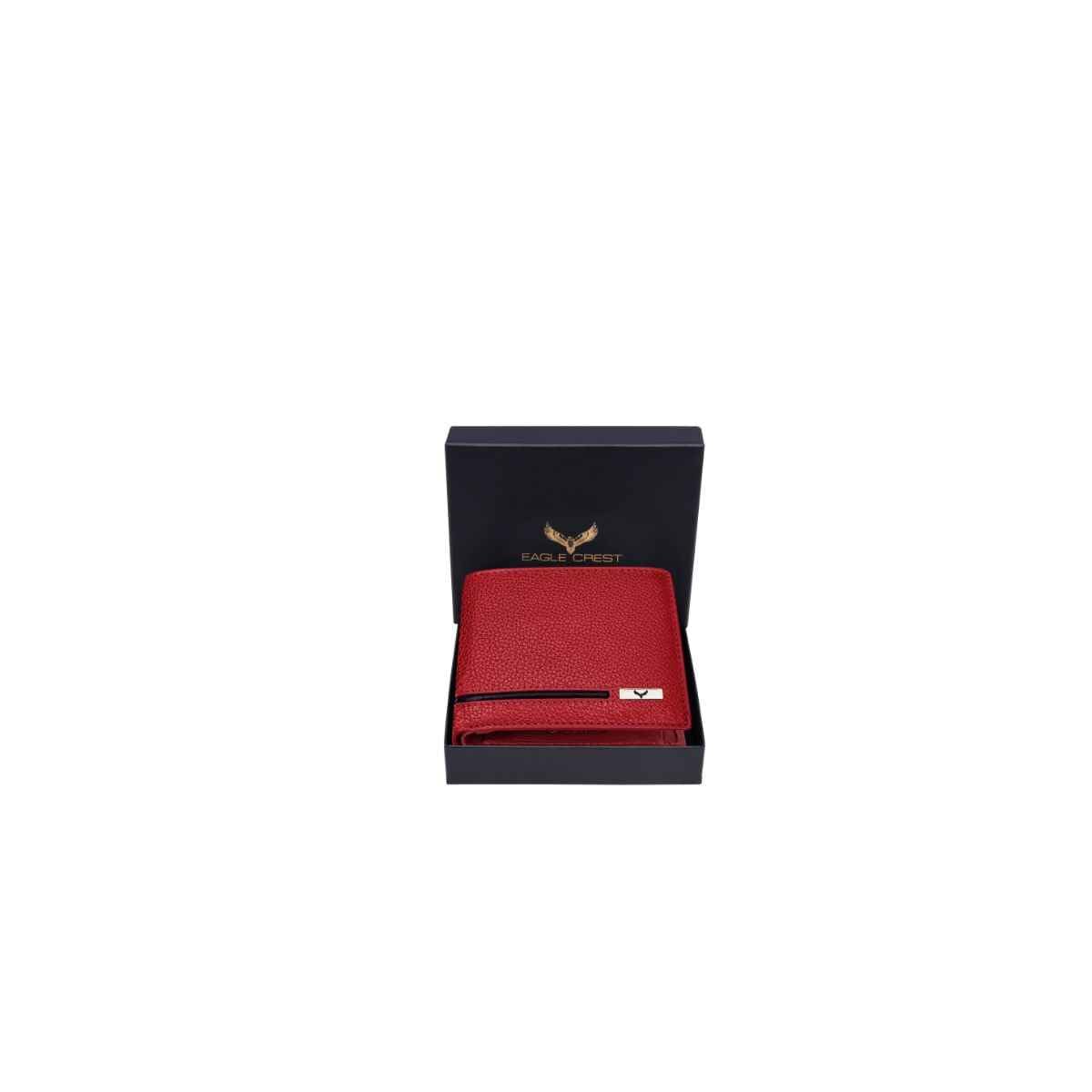 Eagle Crest Paul Red/Black Leather Wallet for Men