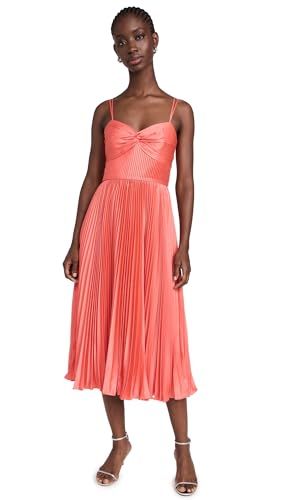 knee length dresses for ladies Giada Pleated Dress – AMUR