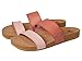 Reef Damen-Sandalen Vista | Veganes Leder Slides für Damen mit gepolstertem Sprungfußbett, Blush Duo, 36 EU