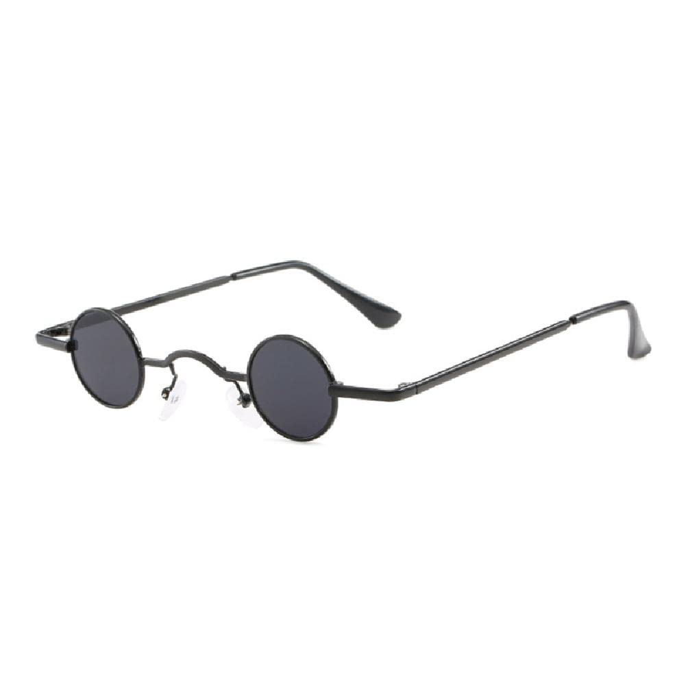 Punk Round Sunglasses Retro Sunglasses for Men and Women Ultra Small Frame Hip Hop Style Ins Fashion Summer Decoration retro sunglasses with rounded frame small frame sunglasses womens sunglasses men