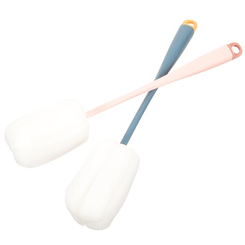 Beavorty 2 Pcs Cup Brush Long Handle Brush Long Handle Cleaning Brush Clean Brush Bottle Cleaner Sponge Bottle Brush Cleaning Supply Bottle Brush with Cleaner Cup Washer