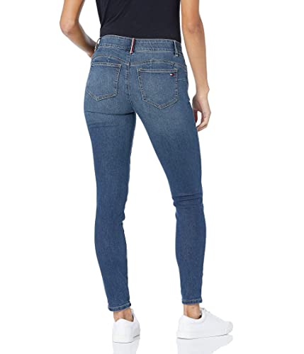 Tommy Hilfiger Tribeca Skinny Crop with Cuff in Indigo Wash Denim2