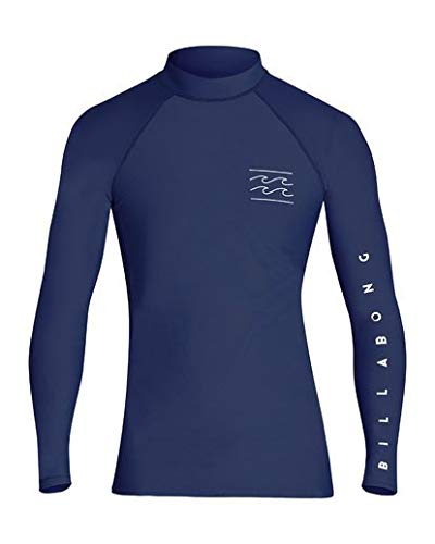 Billabong Men's Unity Performance Fit Long Sleeve Rashguard Blue Medium