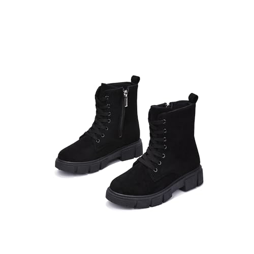 Shanda Suede 7-Hole Platform Lug Booties (Shanda)3