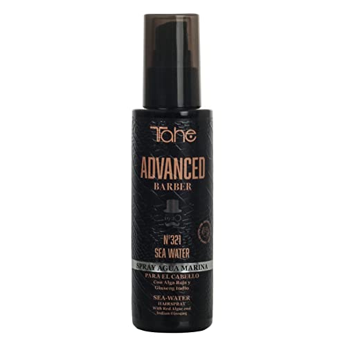 Tahe Advanced Barber Spray Capilar de Agua Marina Nº321 Sea Water para un aspecto libre y flexible, 125 ml