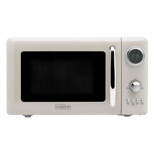 Haden 700 Watt 0.7 Cubic Foot Microwave Oven with Digital Controls, Defrost, and Instant Start...