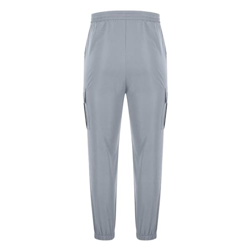 WENKOMG1 Men's Cargo Pants, Athletic Work Outdoor Hiking Sports Sweatpants Joggers with Pockets, S-2XL2