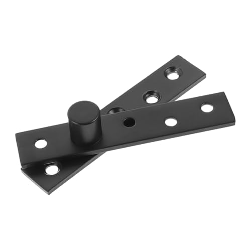 Cabilock 360 Degree Rotating Black Eccentric Large Pivot Door Hinge Hidden Heavy Duty Steel Pivot Hinge for Industrial Cabinet and Shed Doors