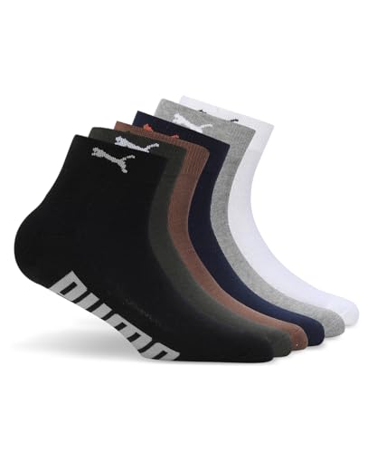 Image of Half Terry Ankle-Length Unisex Socks Pack of 6