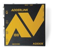 ADDER ADDERLINK R2 AV EXTENDER RECEIVER **Receiver for use with Adderlink AV 100T or AV 104T, Up to 300M over UTP or STP cable, High Fidelity clickless Digital Audio (16 Bit, 44.1 KHz, Stereo), Up to 1600 x 1200 at 200M and 1280 x 1024 at 300M, DCC Support, Spike Protection** ALAV100R-UK