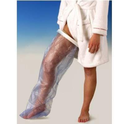 Protection de plâtre étanche jambe entière adulte housse douche