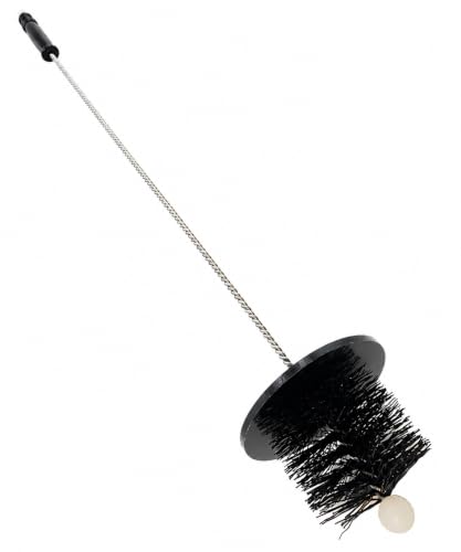 Image of Commercial Floor Drain Cleaning Brush with Splash Guard for 3 inch and 4 inch drains