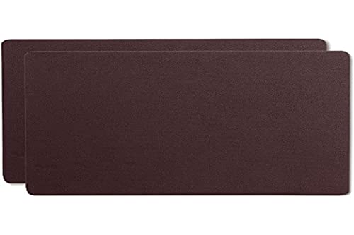 Kela KIMARA Eco Lot de 2 Sets de Table en Cuir Marron 45 x 30 cm
