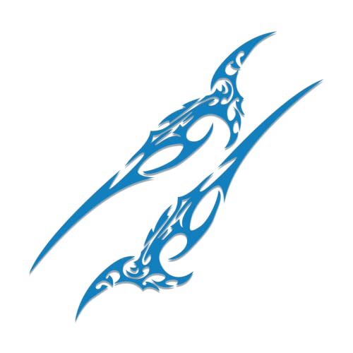 Auto side body stickers bleu pour masquer les rayures et relooker