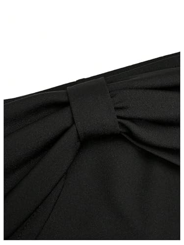 SOLY HUX Women's Plus Size Dress Off The Shoulder Short Sleeve Ruched A Line Flared Cocktail Party Short Dresses3
