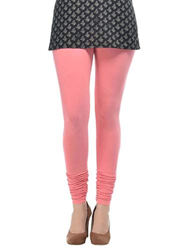 Image of Frenchtrendz Women's Cotton Spandex Stretchable Mid Rise Slim Fit Churidar Leggings Pull On