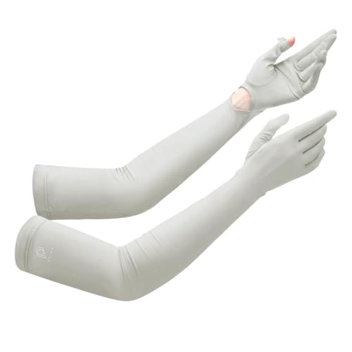 Image of PALAY Hand Gloves for Sun Protection Cooling UV Protection Arm Sleeves for Women Men, Nylon Ice Silk Hand Cover Arm Sleeves for Bike Riding Hiking - Anti-slip & Breathable