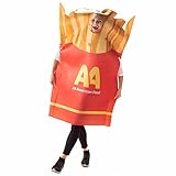 Salty French Fries Halloween Costume - Funny Food Adult Outfit for Men & Women