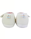 Neska Moda 6 To 12 Months Baby Boys & Girls Solid Cotton Hook & Loop Shoes/Booties (White,Blue)-BT2245 gallery image