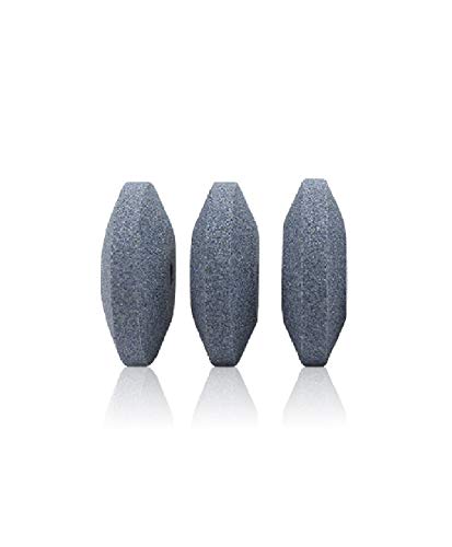 Lawn Mower Blade Sharpener,Mower Blade Balancer,Drill Bit Sharpener Sharpening Stone Alternative Wheel Stone for Lawn Mower for Any Power Drill Hand Drill (3 pcs Blue Lawn Mower,1 Blade Balancer)