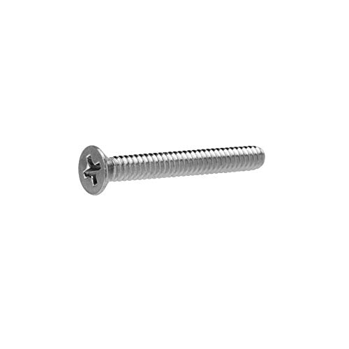 Tri Surge Fifty Pieces #8-32 X 1 1/2 Inch 316 Marine Grade Stainless Steel Flat Head Phillips Machine Screw cover