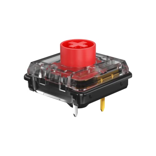 Kailh Low Profile Mechanical Keyboard Switches Choc V2 Low Profile Keystem DIY MX Switch Tactile Click Linear(10pcs, Red)