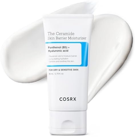 COSRX Crema Idratante alla Ceramide per il Viso con 7 Ceramidi, Acido Ialuronico e Pantenolo per Tutti i Tipi di Pelle, 80 ml, Korean Skincare