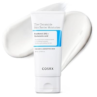 COSRX Ceramide Skin Barrier Moisturizer for Face with 7 Ceramides, Hyaluronic Acid & Panthenol, Barrier Repair Face Cream for Dry & Sensitive Skin, 2.7 oz, Korean Moisturizer, Korean Skin Care