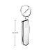 ZWILLING Manicure Pedicure Multi-Tool (Key Ring with Nail Scissors, Nail Clipper and Nail File), Silver, 2.5 inch