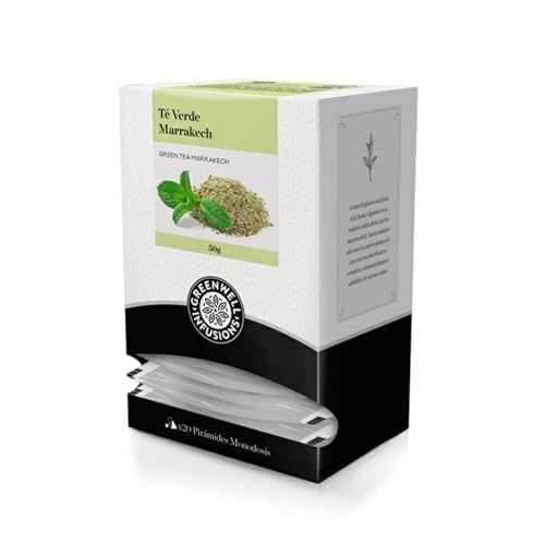 Greenwell Té Verde Hierbabuena, 20 Unidades, 9.5 cm x 9.5 cm x 15...