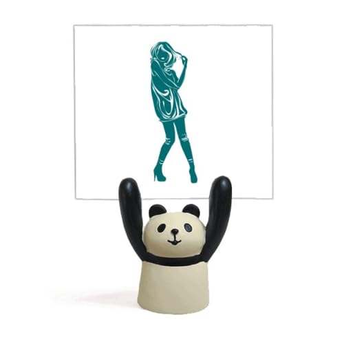 Porte-mémo panda en silhouette pour bureau et décoration de chambre fille