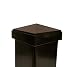 Nuvo Iron 2 1/2"x 2 1/2" Pyramid Ornamental Aluminum Post Cap for 2 1/2"x 2 1/2" Metal Posts Black
