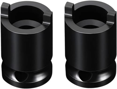 2 Pcs Black Angle Grinder Socket Wrench, Forged Socket Pressure Socket Accessories, Manual Electric Wrench Sleeve, Angle Grinder Tool Grip Air Angle Die Grinder Accessories, Power and Hand Tools