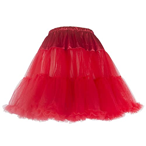 Image of CHERRY LOVE 18inch Petticoat Mid-Thigh Underskirt Princess Puffy Mini Skirt